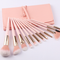 Set de 12 Brochas de Maquillaje con Mango Puntiagudo