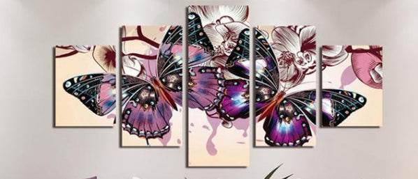 Pintura de Diamantes - Mariposas Hermosas Multi-Imagen