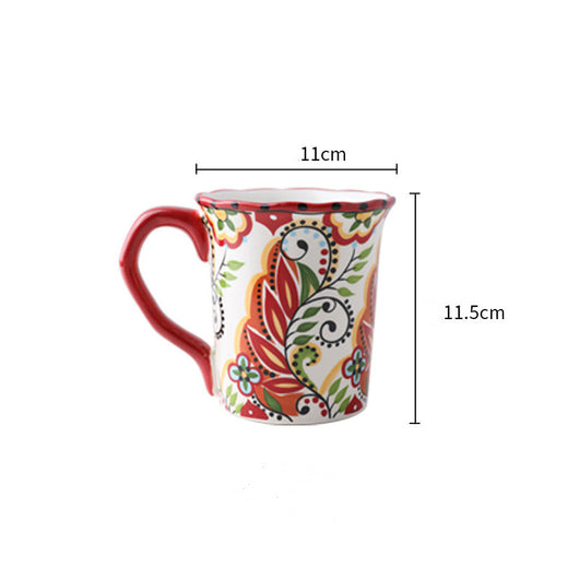 Taza de Cerámica Pintada a Mano Estilo Bohemio - Image 15