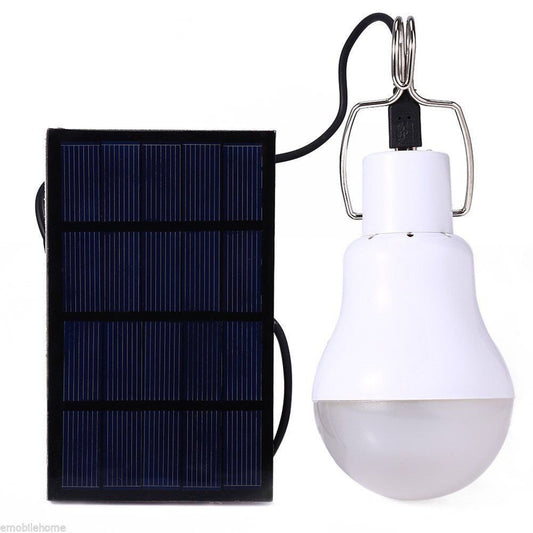 Lámpara Solar Portátil con Carga LED Recargable
