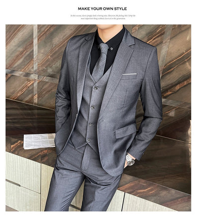 Traje Slim Fit Británico para Hombre - Conjunto Casual Elegante - Image 25