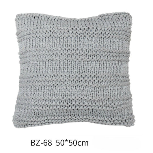 Almohada de Lana Artesanal Estilo Nórdico Moderno con Funda de Cuero Sintético - Image 22