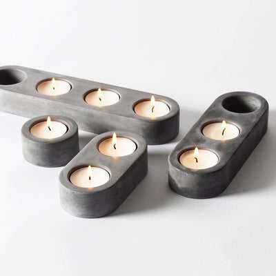 Molde de Silicona para Velas de Cemento y Portavelas de Concreto