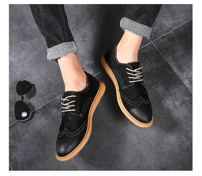 Zapatos Formales de Cuero Genuino para Hombre - Diseño Retro con Cordones - Image 15