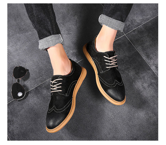 Zapatos Formales de Cuero Genuino para Hombre - Diseño Retro con Cordones - Image 15