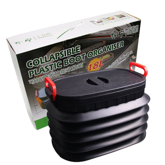 Cubo de Basura Plegable 18L con Almacenamiento Telescópico