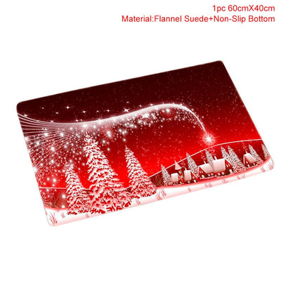 Juego de Decoración Navideña para Baño - Cortina de Ducha y Funda de Inodoro Papá Noel - Image 14