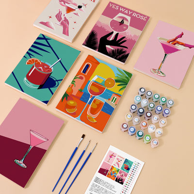 Kit de Pintura al Óleo Digital DIY - Paisajes y Flores - Image 12