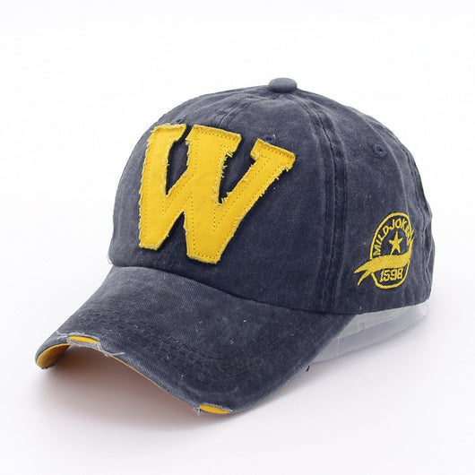 Gorra de Béisbol con Parche de Letra