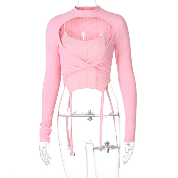 Blusa Ajustada de Manga Larga para Mujer - Image 5