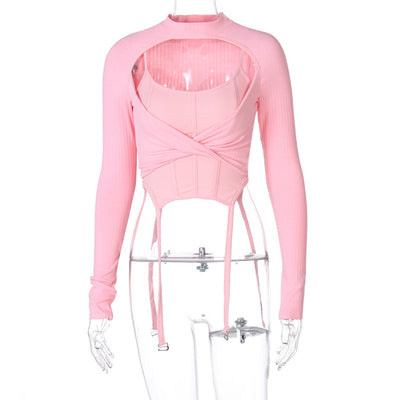 Blusa Ajustada de Manga Larga para Mujer - Image 5