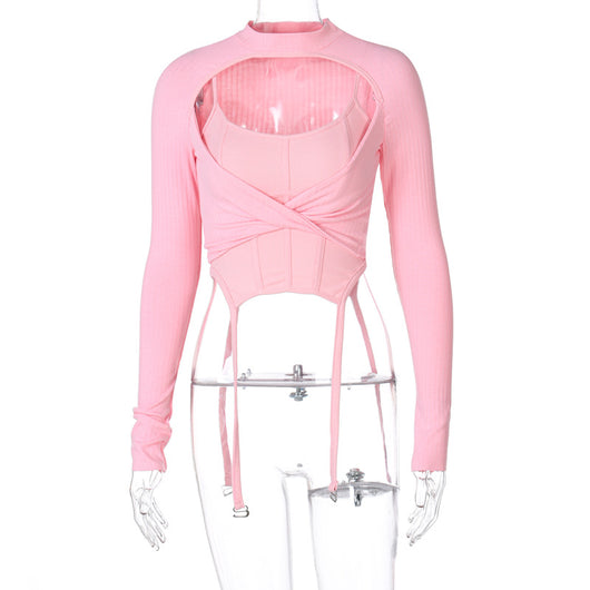 Blusa Ajustada de Manga Larga para Mujer - Image 5