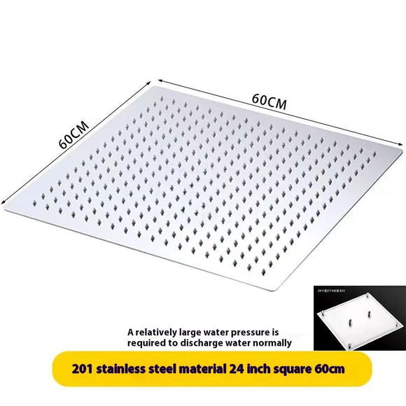 Regadera de Techo Acero Inoxidable 304 con Anillos - 16, 20 o 24 pulgadas