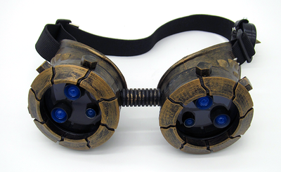 Gafas Steampunk Cyber Glow con Máscara de Gas BadBoyStudio - Image 6