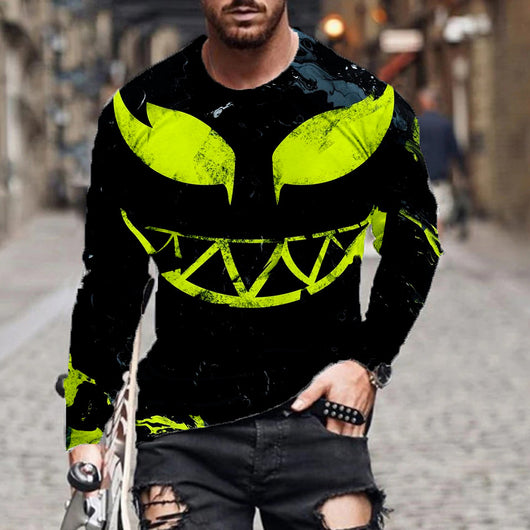 Playera Holgada Cuello Redondo Estampado Digital Manga Larga - Image 10