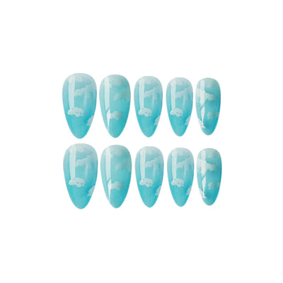 Parches de Uñas Postizas Efecto Gota de Agua - Image 2