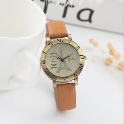 Reloj de Cuero Versátil con Números Romanos para Estudiantes - Image 2