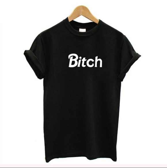 Playera Estampada con Letras para Mujer