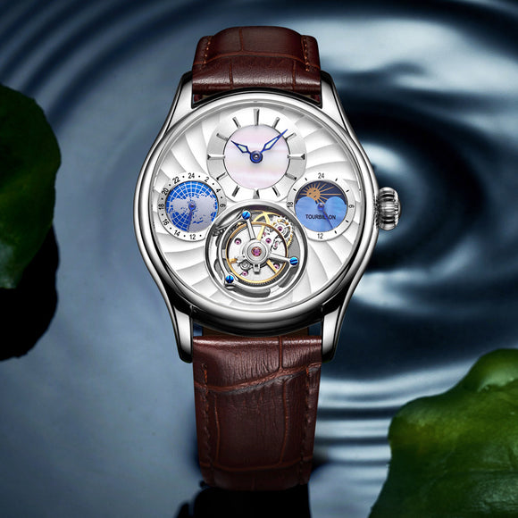 Reloj Mecánico Automático Hueco para Hombre de Negocios