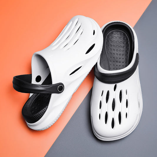 Sandalias de Playa para Hombre con Suela Blanda y Punta Reforzada