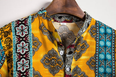 Camisa Casual de Flores para Hombre - Manga Corta - Image 7