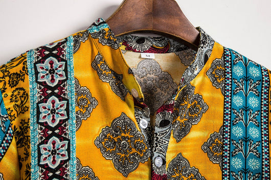Camisa Casual de Flores para Hombre - Manga Corta - Image 7