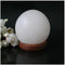 Multicolor Round Ball USB Salt Lamp White