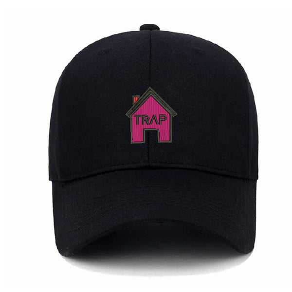Gorra de Béisbol de Algodón Lavado con Bordado Trap House