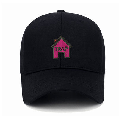 Gorra de Béisbol de Algodón Lavado con Bordado Trap House