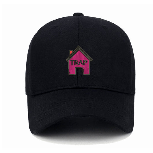 Gorra de Béisbol de Algodón Lavado con Bordado Trap House