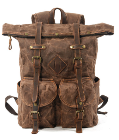 Mochilas de Lona Vintage para Hombre