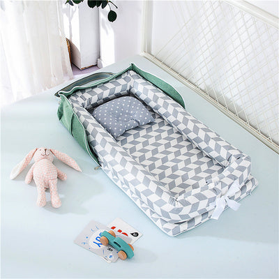Cuna Portátil Plegable de Algodón para Bebé - Image 11