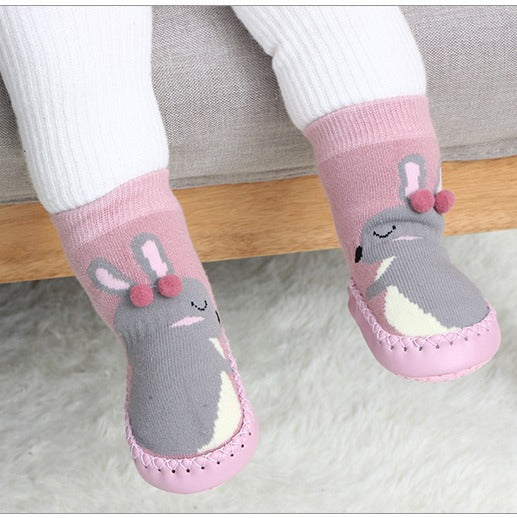 Calcetines Antideslizantes de Algodón para Niños con Diseños Animados