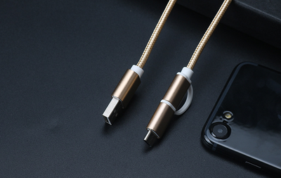 Cable Cargador Rápido 2 en 1 USB Type-C y Micro USB 100cm 2A para Huawei Mate y Honor - Image 3