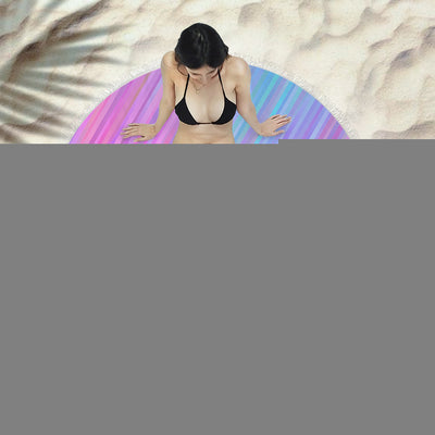 Toalla Redonda de Playa con Flecos Premium - Image 38