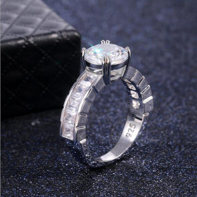 Anillo de Diamante Zirconio Octava Dramática - Image 4