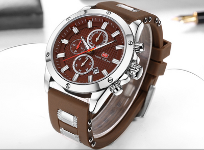 Reloj Deportivo de Negocios para Hombre con Cronógrafo de Tres Ojos - Image 10