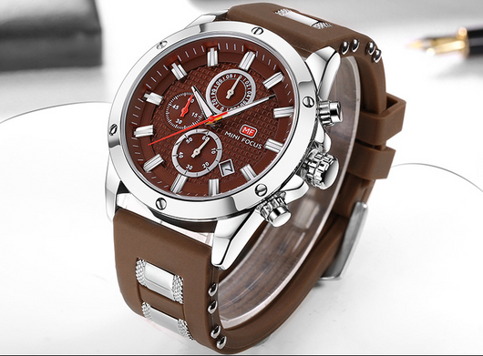 Reloj Deportivo de Negocios para Hombre con Cronógrafo de Tres Ojos - Image 10