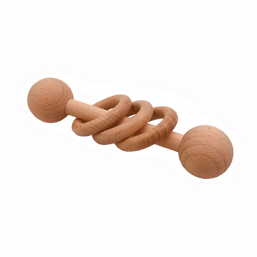 Sonajero de Madera de Haya Tipo Cono para Bebé - Image 10