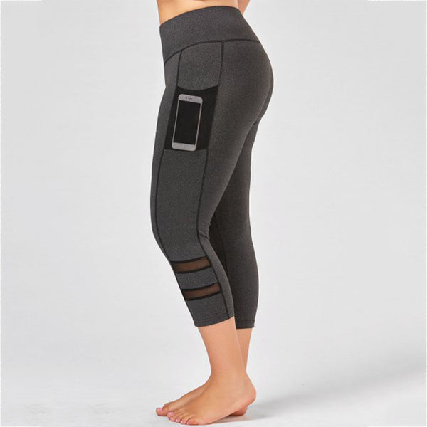 Leggings deportivos talla grande con detalles cutout