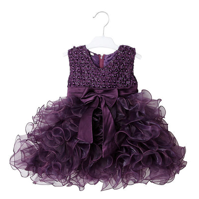 Vestido de Dama de Honor con Flores para Niña - Image 15