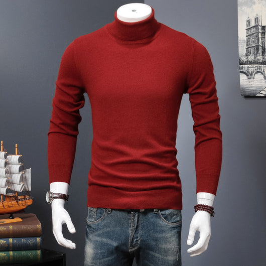 Suéter Cuello Alto Hombre Lana Merino Tejido Cálido - Image 8