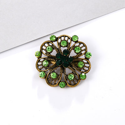 Broche de Aleación con Cristales de Fantasía Pequeño - Image 51