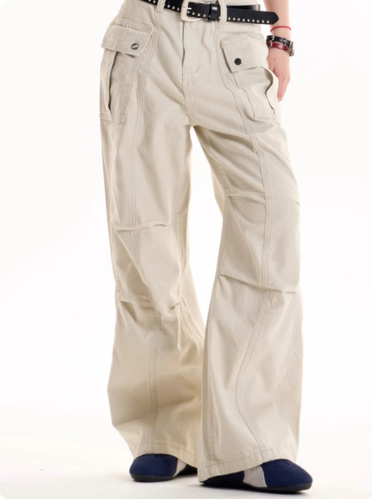 Pantalones de Trabajo Retro Americano Diseño Chica Picante - Image 10