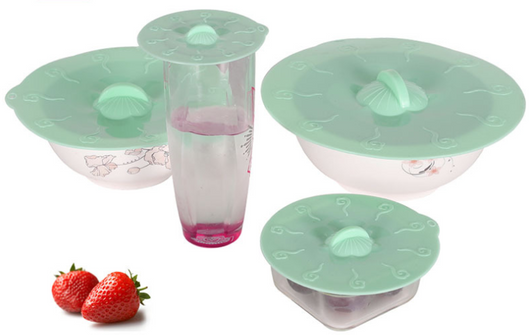 Set de 4 Tapas de Silicona Reutilizables con Ventosa - Sellado Hermético para Microondas y Almacenamiento - Image 7