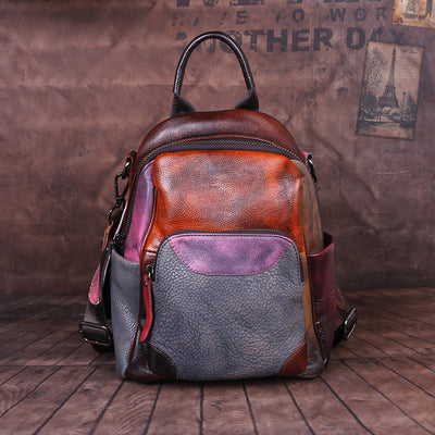 Mochila de Cuero Genuino con Acabado Envejecido - Backpack Outdoor Premium - Image 11