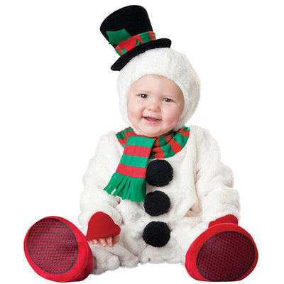Enterizo Navideño para Bebé con Diseño de Alce y Muñeco de Nieve