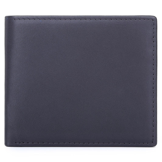 Cartera de Cuero Genuino Tipo Primera Capa para Hombre