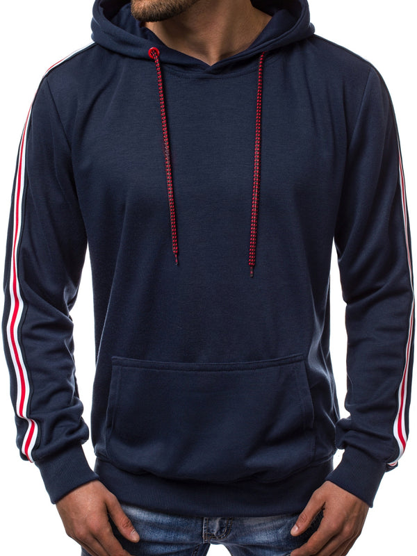 Sudadera Hoodie Hombre Diseño Moderno con Paneles Contrastantes