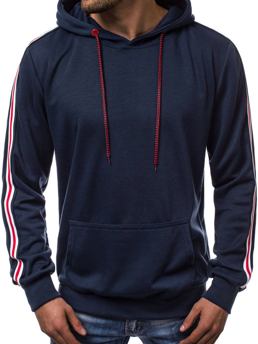 Sudadera Hoodie Hombre Diseño Moderno con Paneles Contrastantes